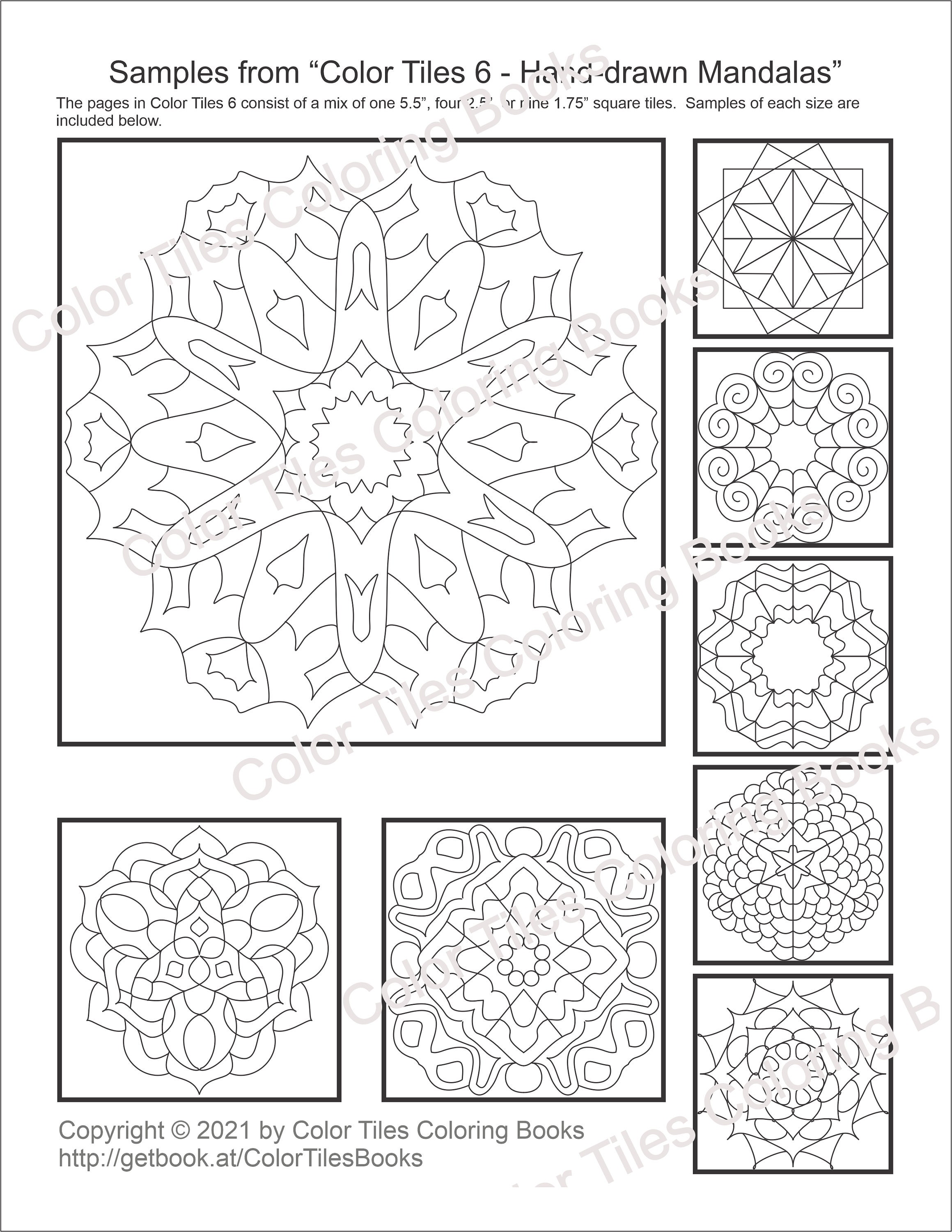 Color Tiles Sampler Instant Digital Download PDF Print 45 Etsy