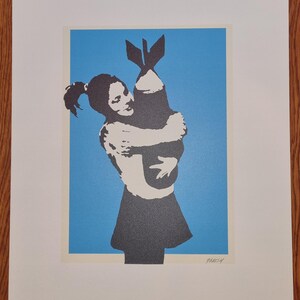 Banksy, Bomb Hugger (Bomb Love), Hand Signed Lithograph