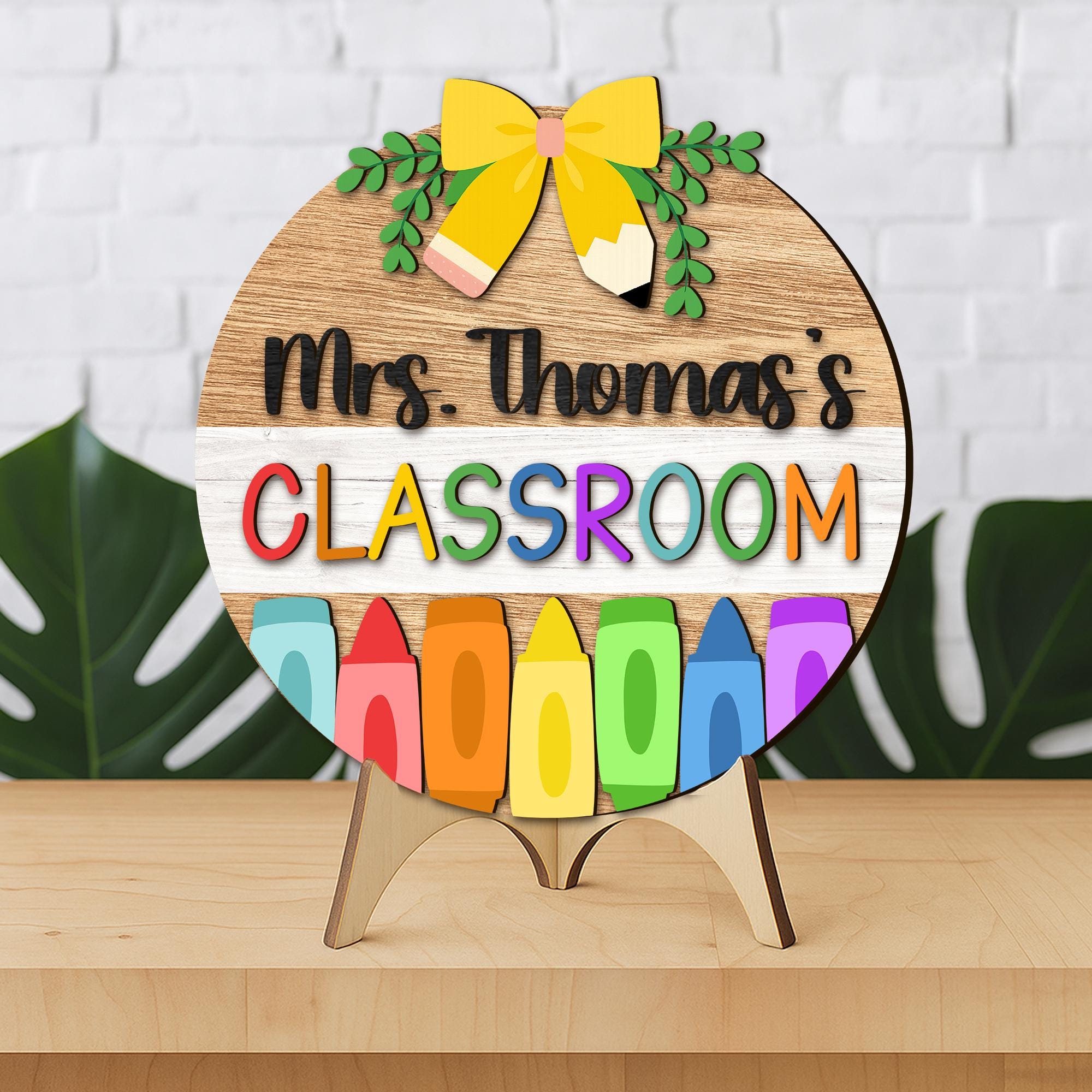 Custom 3D Teacher Door Hanger: Personalized Classroom Welcome Sign - Etsy