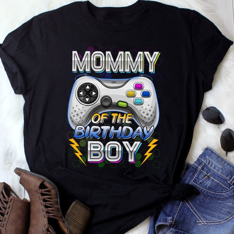 Discover Personalized Birthday Shirt, Gamer Birthday Boy Shirt, Video Game Shirt, Birthday Boy Shirt, Matching Family Shirt