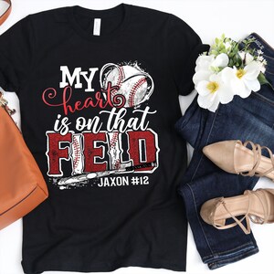 Personalized Baseball Mom Shirt, Baseball Mom, Game Day Shirt, Gift for Mom, Sports Mom Shirt, Baseball Mom Shirts, Custom Baseball Mom Tee