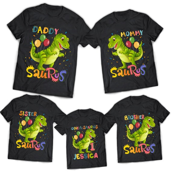 Personalized Family of the Birthday Boy, TRex Dinosaur Birthday boy TShirt, Birthday Gift Matching Birthday Family Shirt, Dinosaur birthday