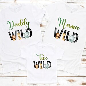 Personalized Two Wild Birthday Shirt: Custom Zoo Animals Tee
