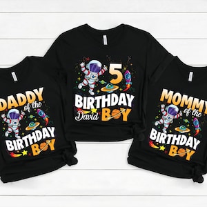 Astronaut Birthday Shirt, Family Astronaut Shirts, Family Rocket Shirt, Matching Birthday Boy, Rocket Birthday Shirts, Birthday Space Shirt