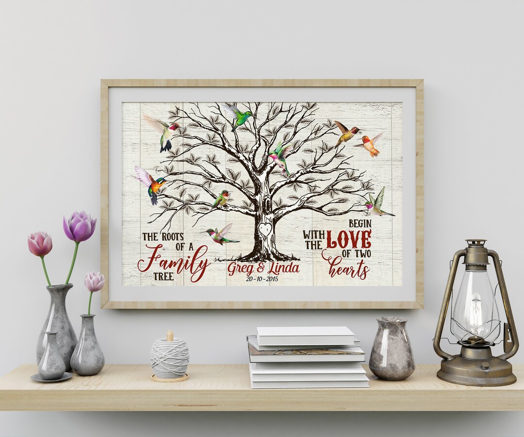 Personalized Hummingbird Couples Love Print Gift for Wife - Etsy