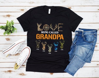 Personalized Grandpa Deer Hunting Shirt, Father's Day Gift