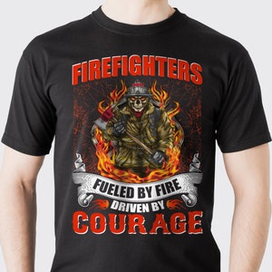 Custom Firefighter T Shirt, Firefighter Shirt, Firefighter Shirts for Men, Firefighter Gift for Him, Fireman Gift, Fire Department Shirts