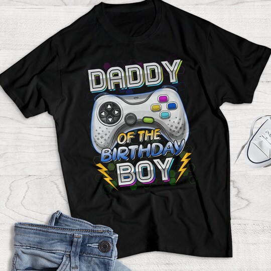 Disover Personalized Birthday Shirt, Gamer Birthday Boy Shirt, Video Game Shirt, Birthday Boy Shirt, Matching Family Shirt