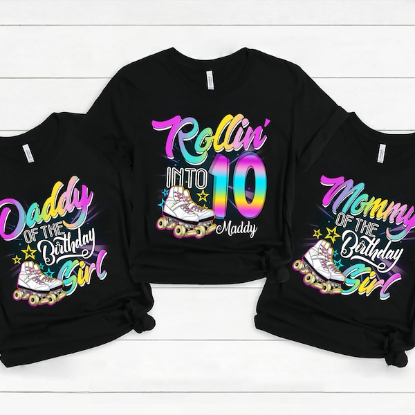 Personalized Skate Birthday Shirt, Rolling Skates, Skating Birthday Shirt, Roller Skate Outfit, Roller Skating Birthday,Roller Skating Shirt