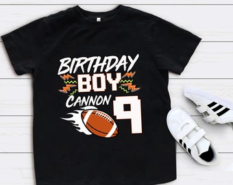 Personalized Football birthday shirt, football boys shirt, sports birthday shirt, football birthday party shirt, football birthday toddler