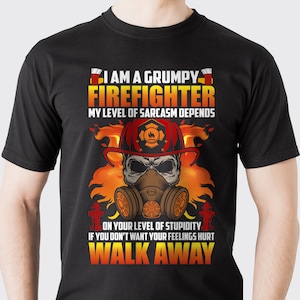 Grumpy Firefighter T Shirt, Firefighter Shirt, Firefighter Shirts voor mannen, Firefighter Gift voor hem, Fireman Gift, Fire Department Shirts