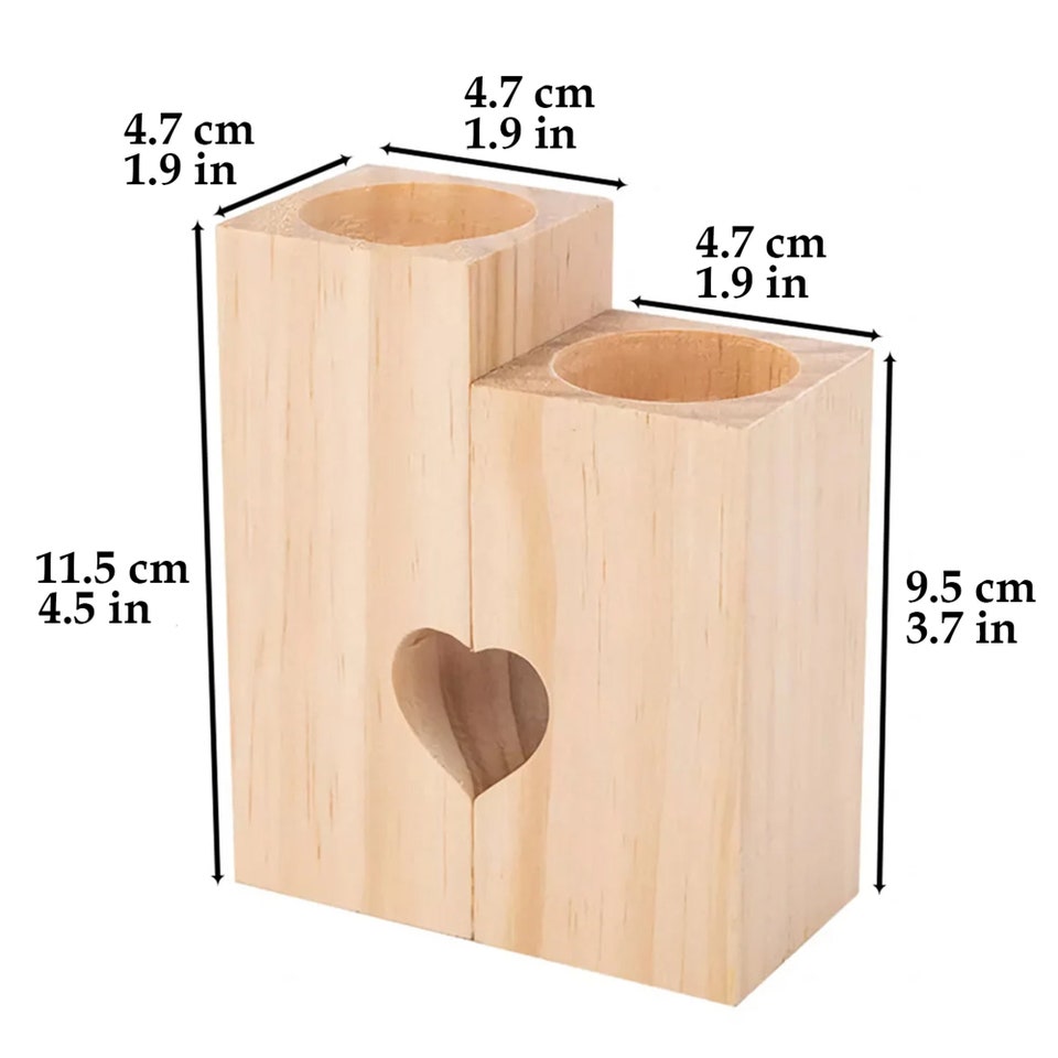 To My Wife, To My Husband Candle Holder, Love Holding Hands Wooden Candle Holder