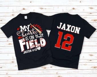 Personalized Baseball Mom Shirt, Baseball Mom, Game Day Shirt, Gift for Mom, Sports Mom Shirt, Baseball Mom Shirts, Custom Baseball Mom Tee