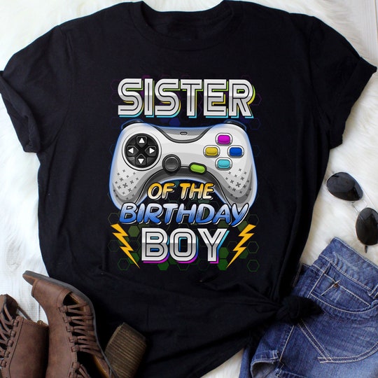 Disover Personalized Birthday Shirt, Gamer Birthday Boy Shirt, Video Game Shirt, Birthday Boy Shirt, Matching Family Shirt