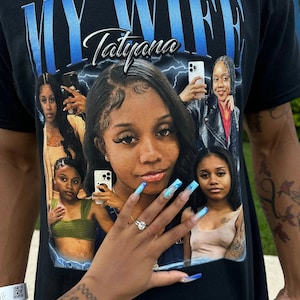 Aangepaste jaren &#39;90 Vintage Bootleg Shirt, Verjaardag Shirt, Bootleg Idee Shirt, Aangepaste uw eigen Bootleg Tee, Bootleg Rap Tee, Vriendin Verjaardagscadeau
