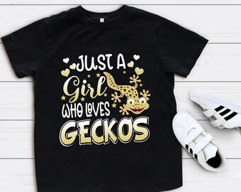 Personalized Gecko Lover T-Shirt: Funny Girls Gecko Tee