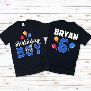 Personalized Boys birthday shirt, birthday boy shirt, birthday shirt, toddler birthday shirt, birthday shirt for boy, boy birthday party