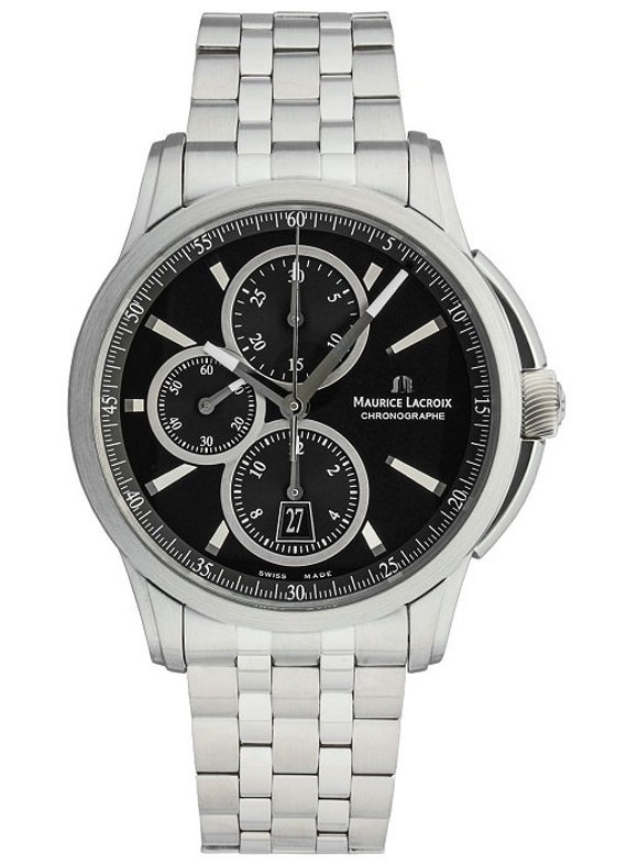 Maurice Lacroix Pontos Chronograph Date Automatic PT6188 SS002 330 Etsy Canada