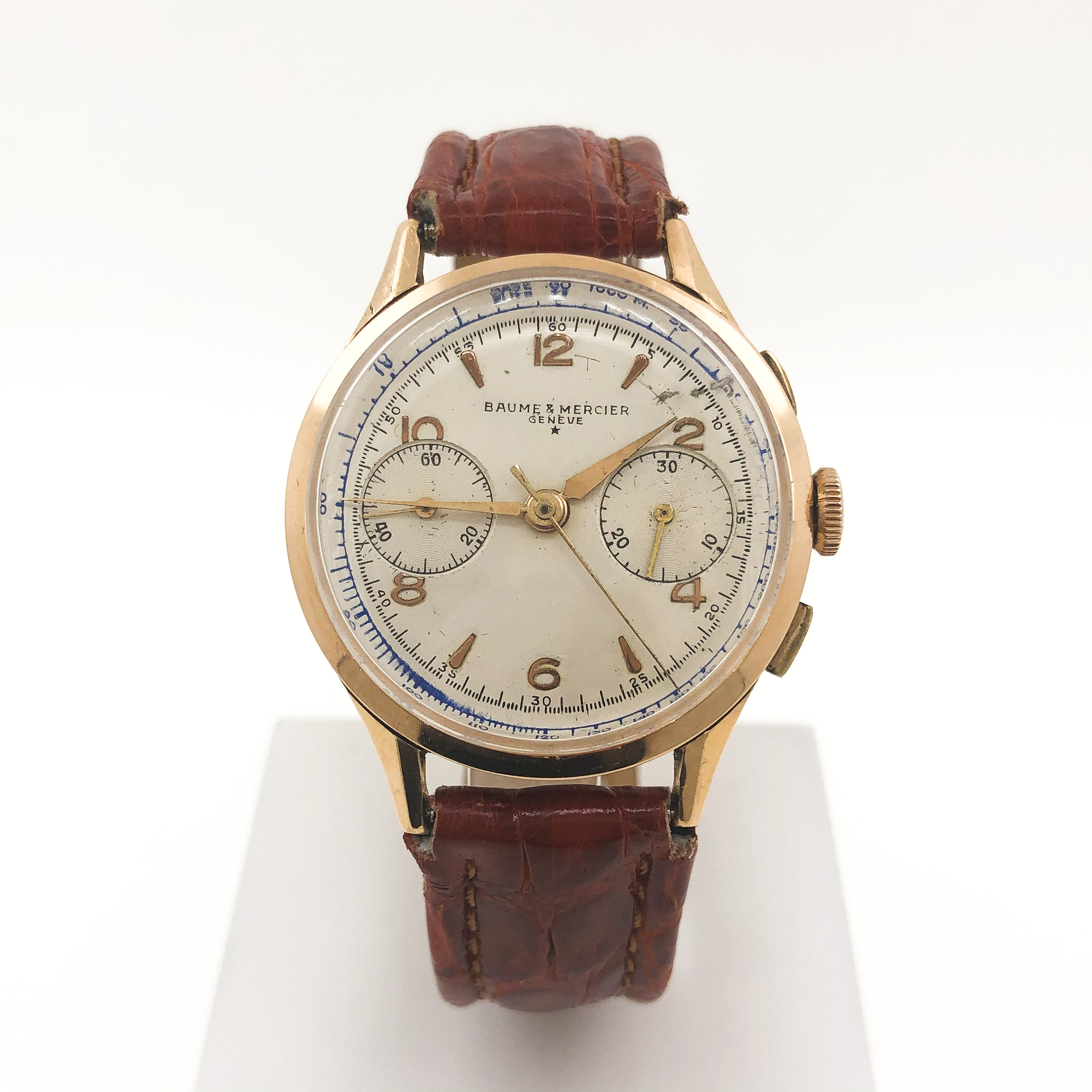 Baume Mercier Men s Watch Chronograph Mechanics Etsy UK