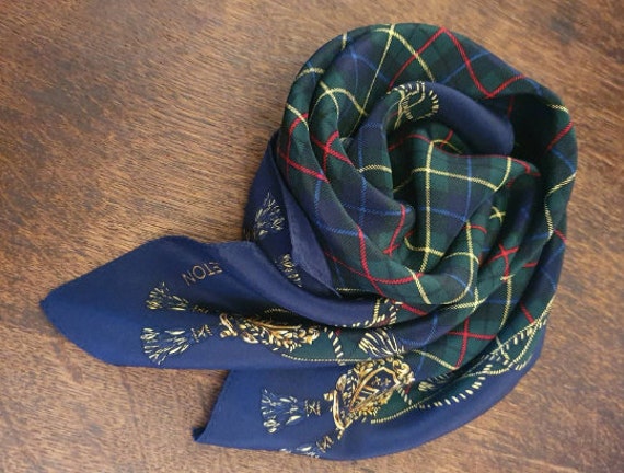 PENDLETON - Unisex Check Pattern Silk Neckerchief - image 5