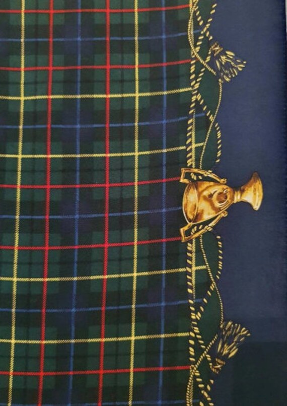 PENDLETON - Unisex Check Pattern Silk Neckerchief - image 2