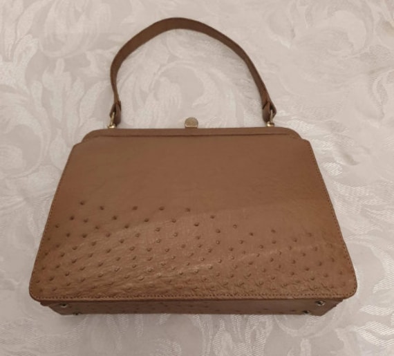 CORBEAU - OSTRICH Skin Handbag