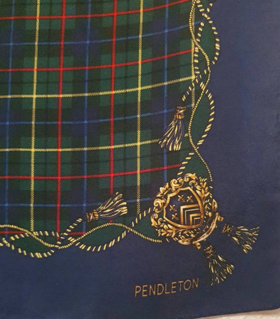 PENDLETON - Unisex Check Pattern Silk Neckerchief - image 7