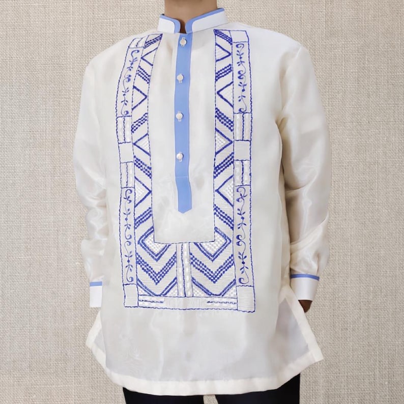 Chinese Collar Barong Tagalog - Etsy