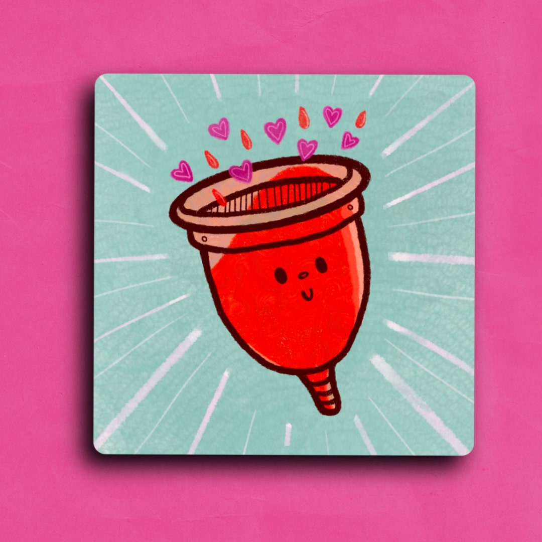 Menstrual Period Cup Vinyl Sticker/laptop Decal - Etsy