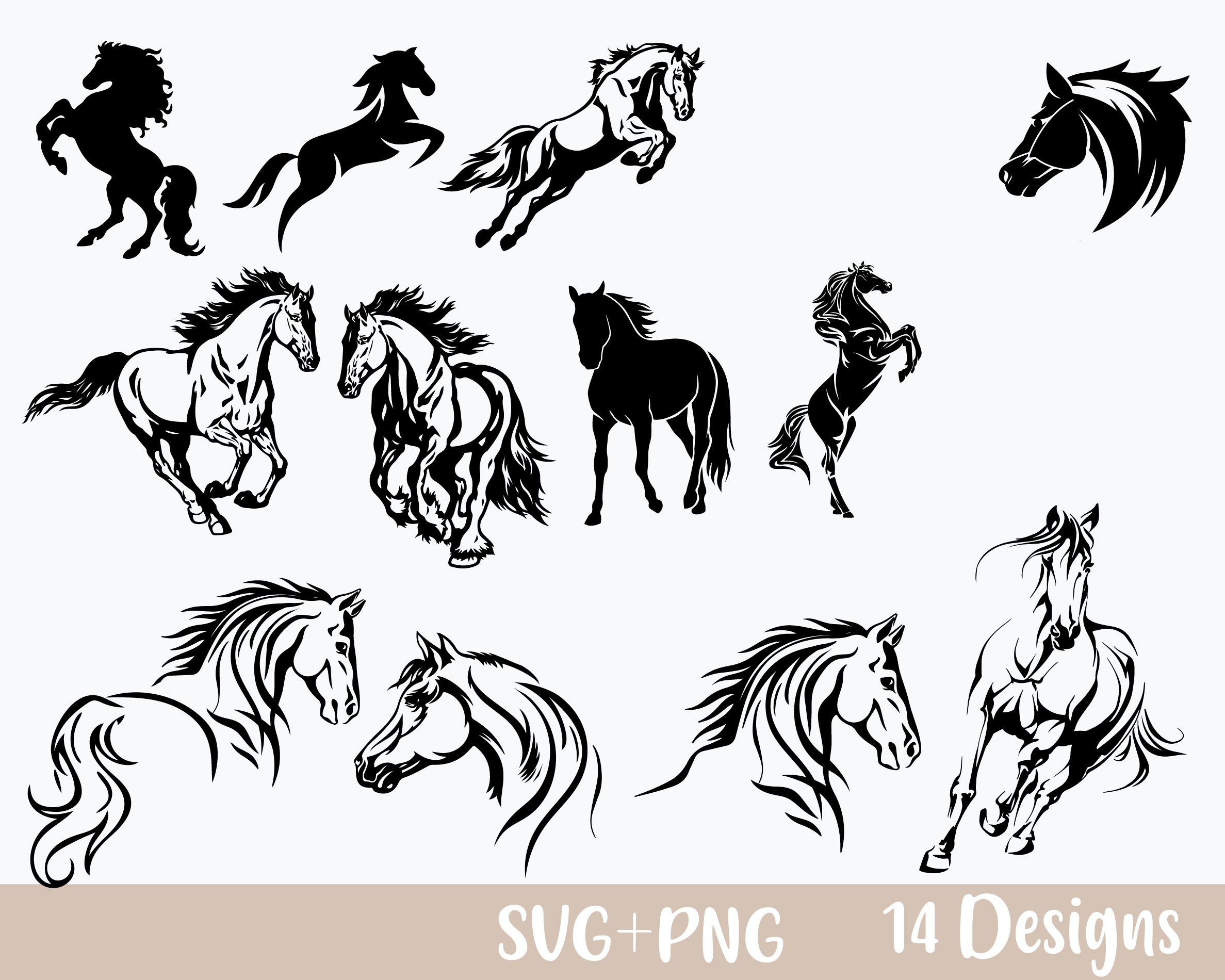 Horse SVG Bundle Horse Png Running Horse Svg Western Horse Etsy UK