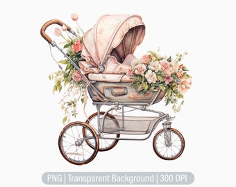 Blumen Kinderwagen Bundle von 12 JPG Bilder, Vintage Kinderwagen mit Blumen  Kunst, Sublimation, Printable, Scrapbooking, digitaler Download - Etsy.de