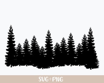 Forest Treeline Silhouette 3 - Openclipart