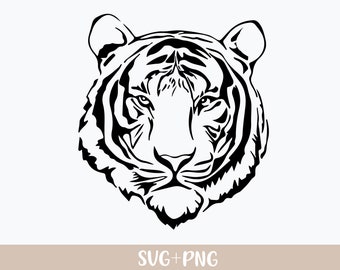 Tiger svg, Tiger png, tiger printable, tiger clipart, tiger face svg, tiger head svg, wild cat svg, tiger silhouette, tiger cut file cricut
