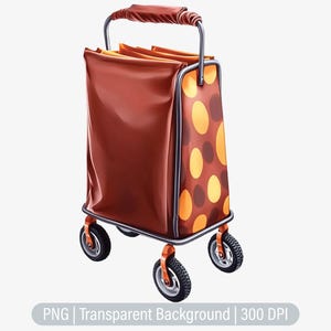 Oma winkelwagen clipart, grootouders png, oma boodschappentas, ongewenste tijdschriften, scrapbooking, sublimatie graphics, transparante png