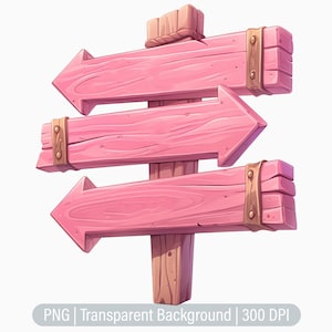 Letrero de madera rosa, letrero forestal PNG, granja, superposiciones, diario basura, álbum de recortes, gráfico de sublimación imprimible, uso comercial