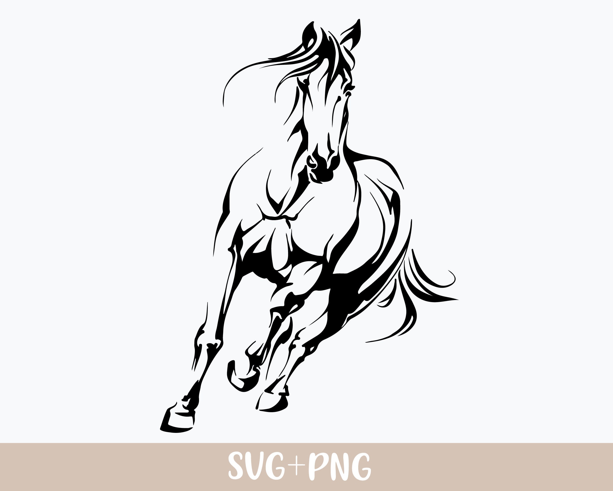 Running Horse Stencil