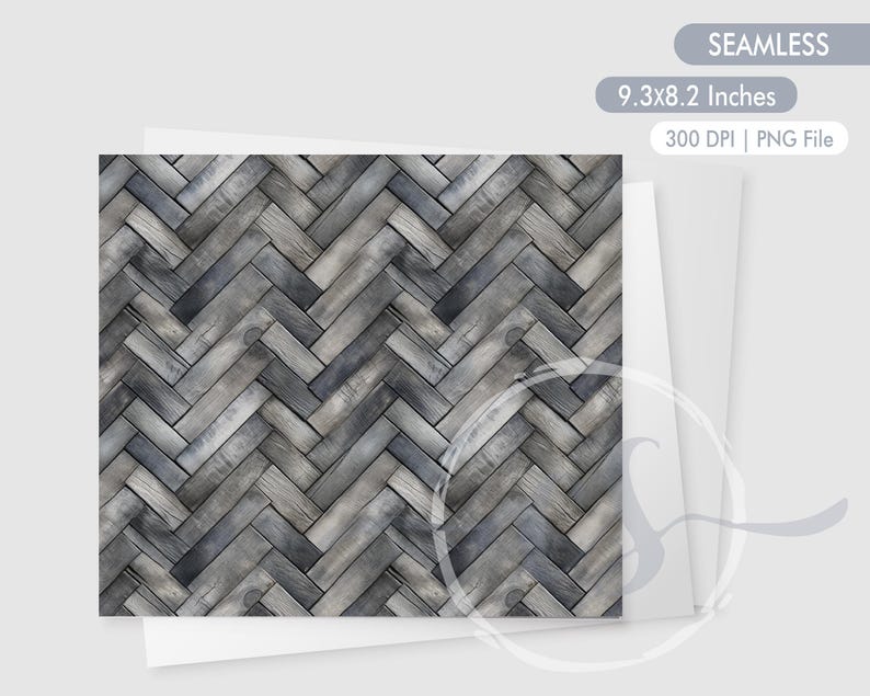 Gray Wood Grain 20oz Skinny Tumbler, Grey Wooden Texture Pattern