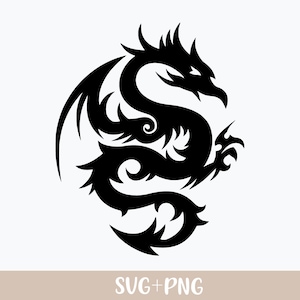 Dragon SVG, Dragon png, Dragon clipart, dragon vector, dragon silhouette