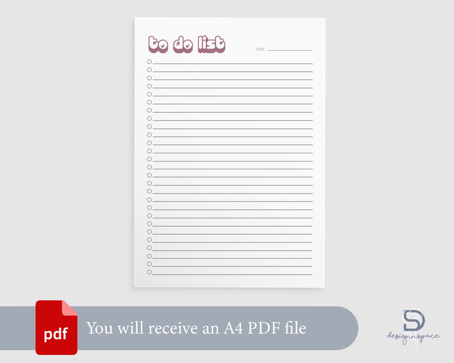 Printable to Do List Simple Tasks List Template Productivity - Etsy
