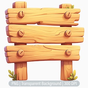 Clipart di cartelli in legno, PNG di cartelli forestali, fattoria, sovrapposizioni, diario di scarto, scrapbooking, grafica stampabile a sublimazione, uso commerciale