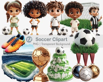 Soccer Clipart, Soccer Ball PNG, Soccer Stadium, Soccer Net PNG, Printable  Sublimation Graphics, Wall Art Print, Transparent Background
