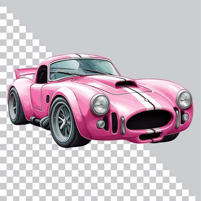 Pink Race Car Clipart, Girl Racer Png, Wild West, Pink Sport Car PNG ...