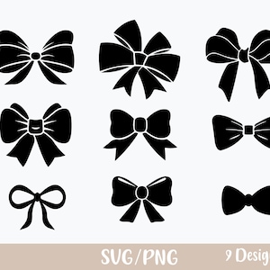 蝶ネクタイ SVG バンドル、ヘア ボウ SVG、ボウ SVG ファイル、ボウ ベクター、ボウ クリップアート、ボウ SVG バンドル、チア ボウ、シルエット カット ファイル ヘア ボウ タイ SVG