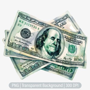 Money Dollars Clipart, Dollar Bills PNG, Money Cash, Junk Journals, Scrapbooking, Sublimation Graphics, Transparent png, Art Prints
