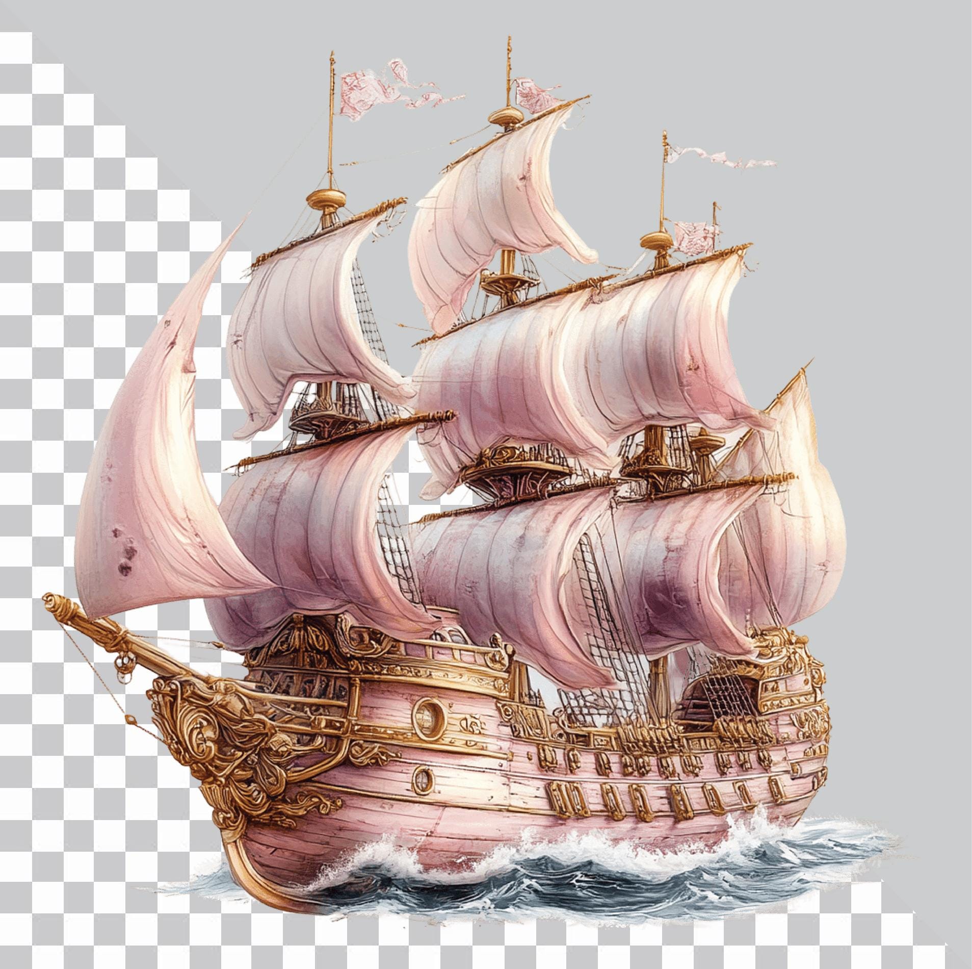 Piraten-Kostüm Damen Pink Skull – Inkl. Hut & Kleid – Größe L (42-44)