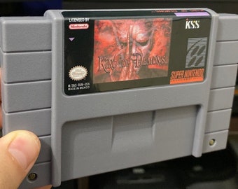 The King of Demons Cartridge Nintendo SNES Usa NTSC Action Fan Version Game