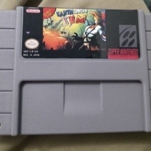 Earthworm Jim 1994 Game for SNES Consoles Working Cartridge NTSC