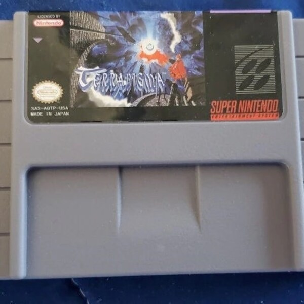 Terranigma Cart Game Nintendo SNES Usa NTSC Fan Version RPG Cartridge