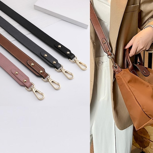 LongChamp Strap, Leather Straps, DIY Crossbody Strap, Leather Shoulder Handbag Strap,Replacement Handle