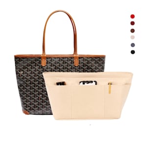 Bag Insert Bag Organiser for Goyard Bohème Hobo Bag (Grey w Bottle Slot)